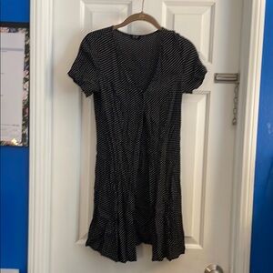 Brandy Melville Black Peplum Mini Dress